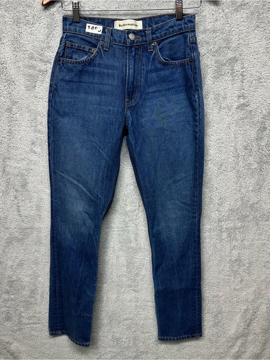 Reformation Denim - Reformation Julia High Cigarette Jeans Women’s Size 25 Flores Wash Made in USA